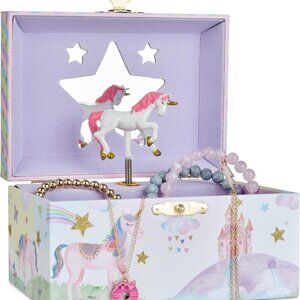 Jewelry Box for Girls - Girls Bedroom Accessories, Musical Jewelry Boxes with Sp